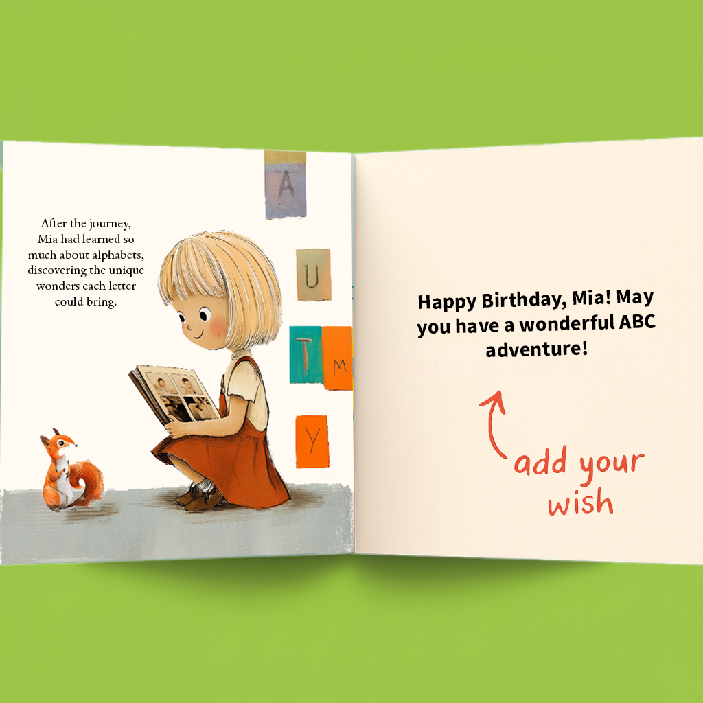 First ABC Book for Kids | Personalized Alphabet Story | Tototale