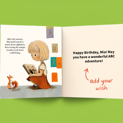 First ABC Book for Kids | Personalized Alphabet Story | Tototale