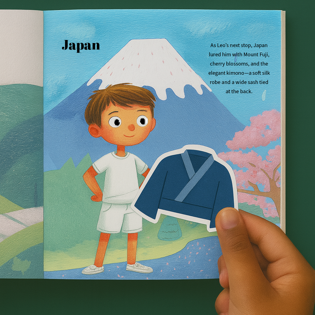 World Costume Sticker Book | Personalized Kids Sticker Book | Tototale